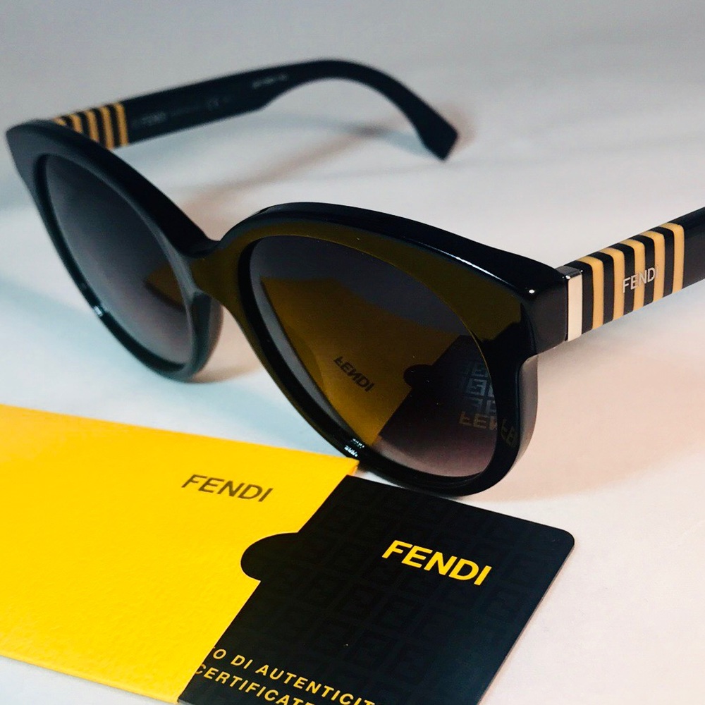 ⚡️FENDI⚡️ Round Black Sunglasses